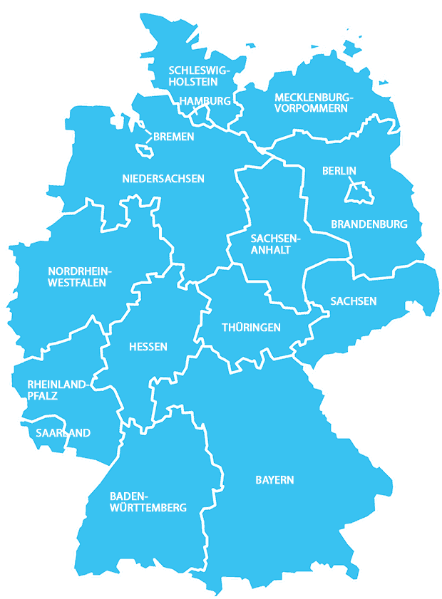 Unsere Einsatzgebiete in Deutschland